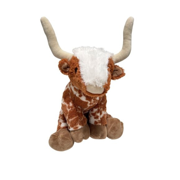 Build A Bear Spotted Longhorn Bull Steer Cow University of Texas Plush - Picture 1 of 7